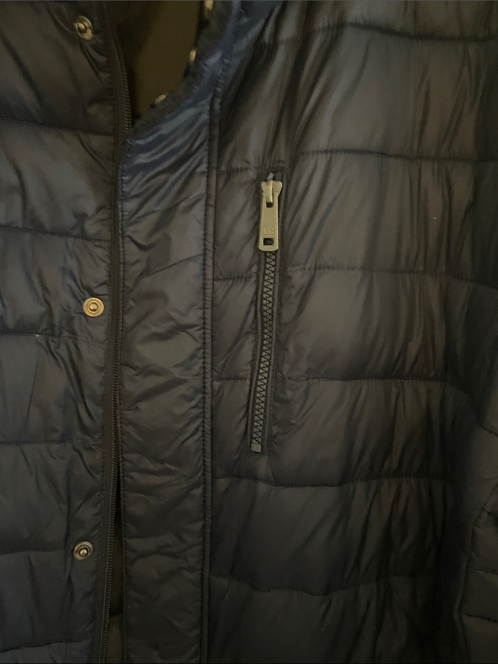 Kenneth Cole Navy Quilted Packable Puffer Jacket XXL - Picture 4 of 6